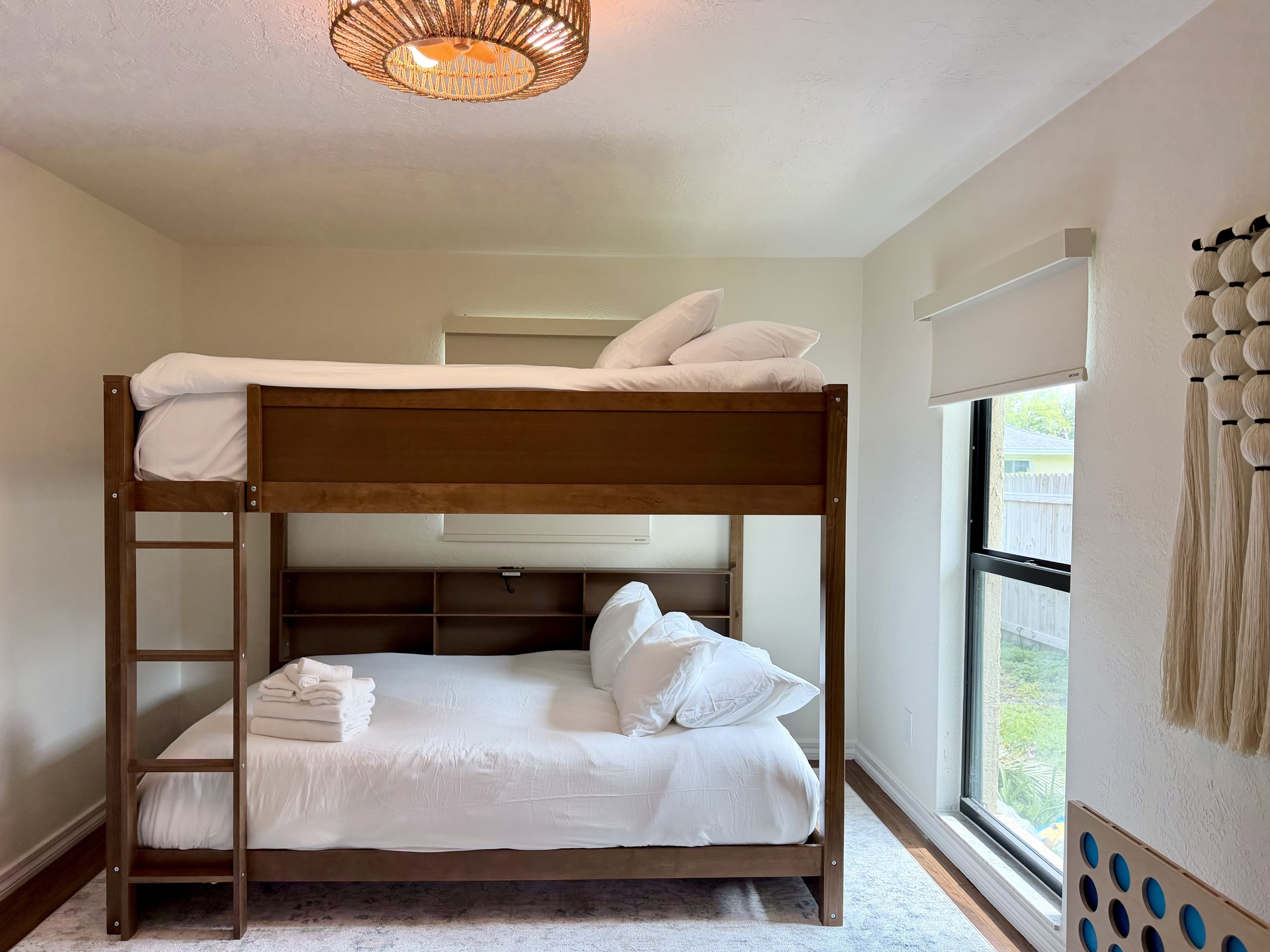 Stack Shack queen bunk room